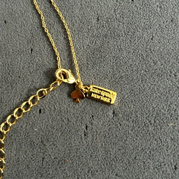 Kate Spade Gold Plated Bow Jewelry Earrings and Necklace Set — NWT! - Picture 2 of 2